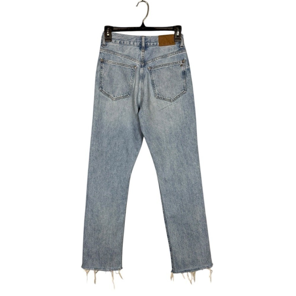 Madewell‎ Womens 90s Straight Jeans Size 24 Denim Festival Light Wash Distressed - Picture 2 of 7